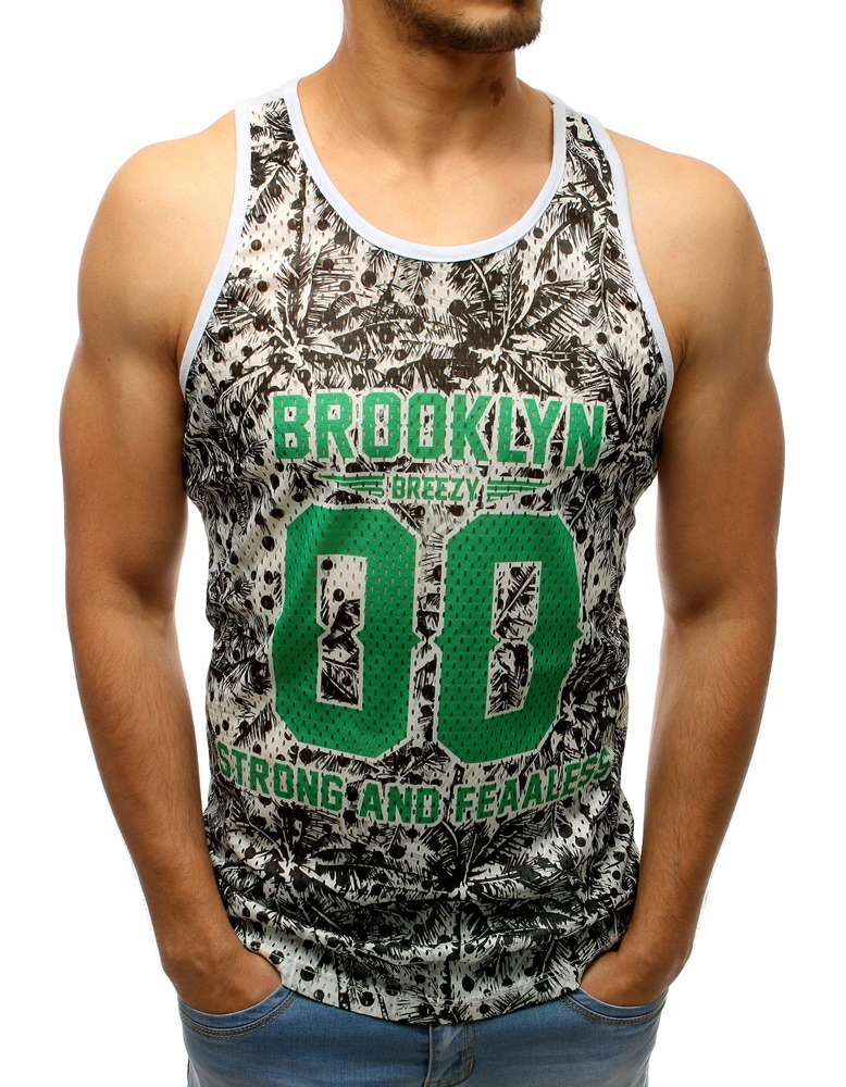 MĘSKA KOSZULKA TANK TOP Z NADRUKIEM rx3584 - XL