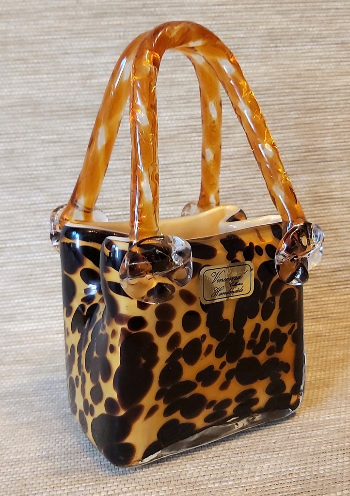 Vincenza collection handmade glass handbag hotsell