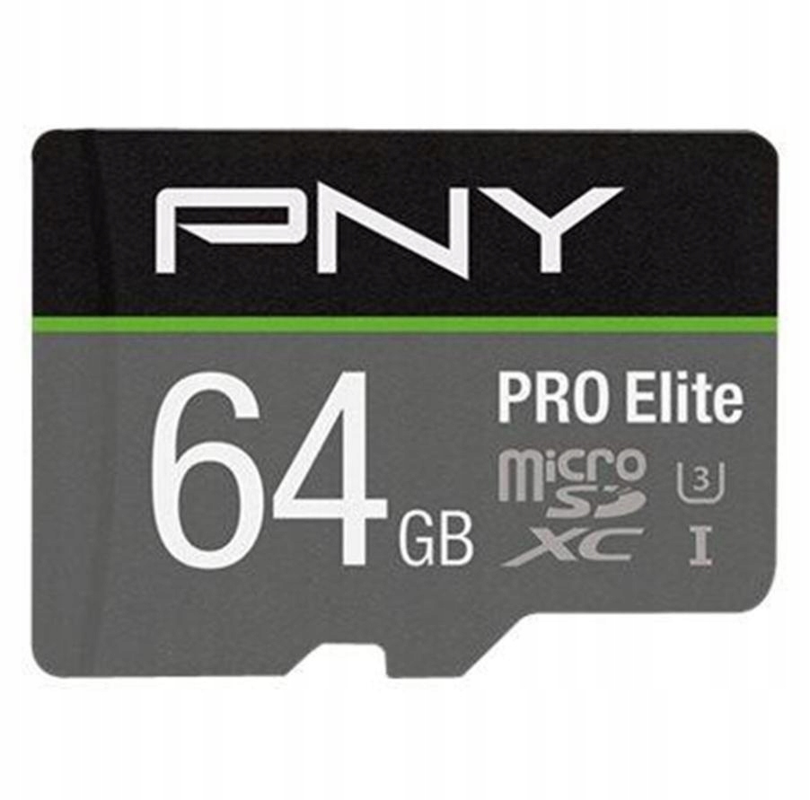Karta pamięci PNY PRO Elite microSD 64GB 100/60 MB/s U3 V30 A1