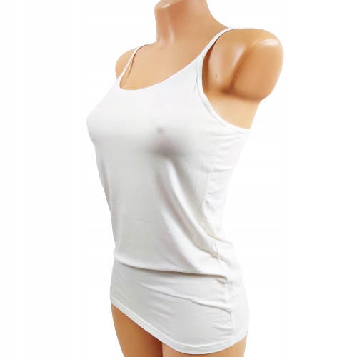 BLUZKA NA RAMIĄCZKACH TOP KOSZULKA DAMSKA S/M