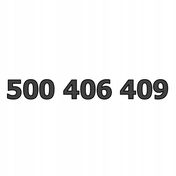 500 406 409 Starter Orange ZŁOTY ŁATWY NUMER Karta SIM Prepaid GSM