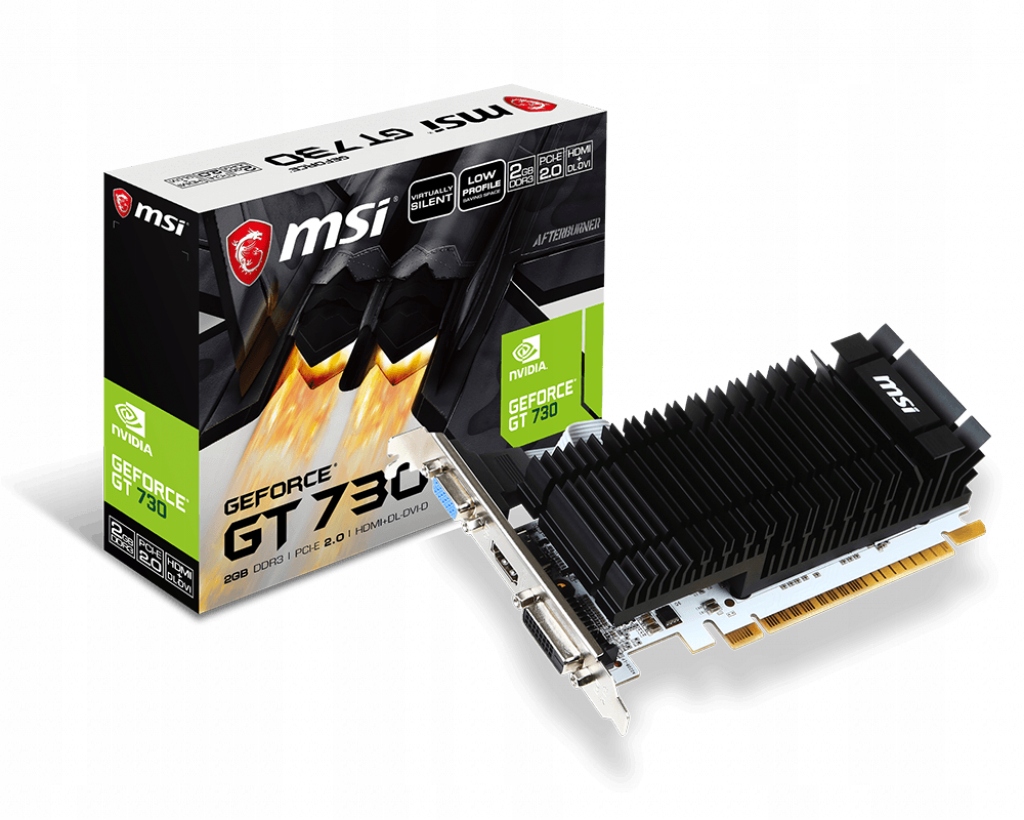 Купить Видеокарта MSI GT 730 LP 2 ГБ DDR3 64 бит: отзывы, фото, характеристики в интерне-магазине Aredi.ru