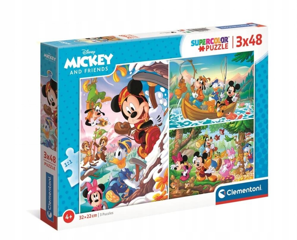 Puzzle 3x48el CLM 25266 Mickey PUD CLEMENTONI 25266 CLM