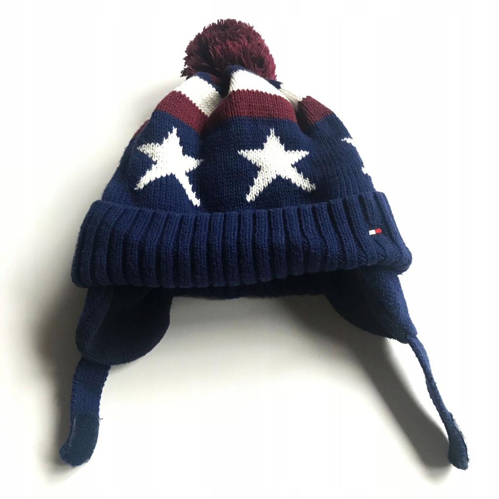 TOMMY HILFIGER_CZAPKA ZIMOWA_DZIECIĘCA_POMPON