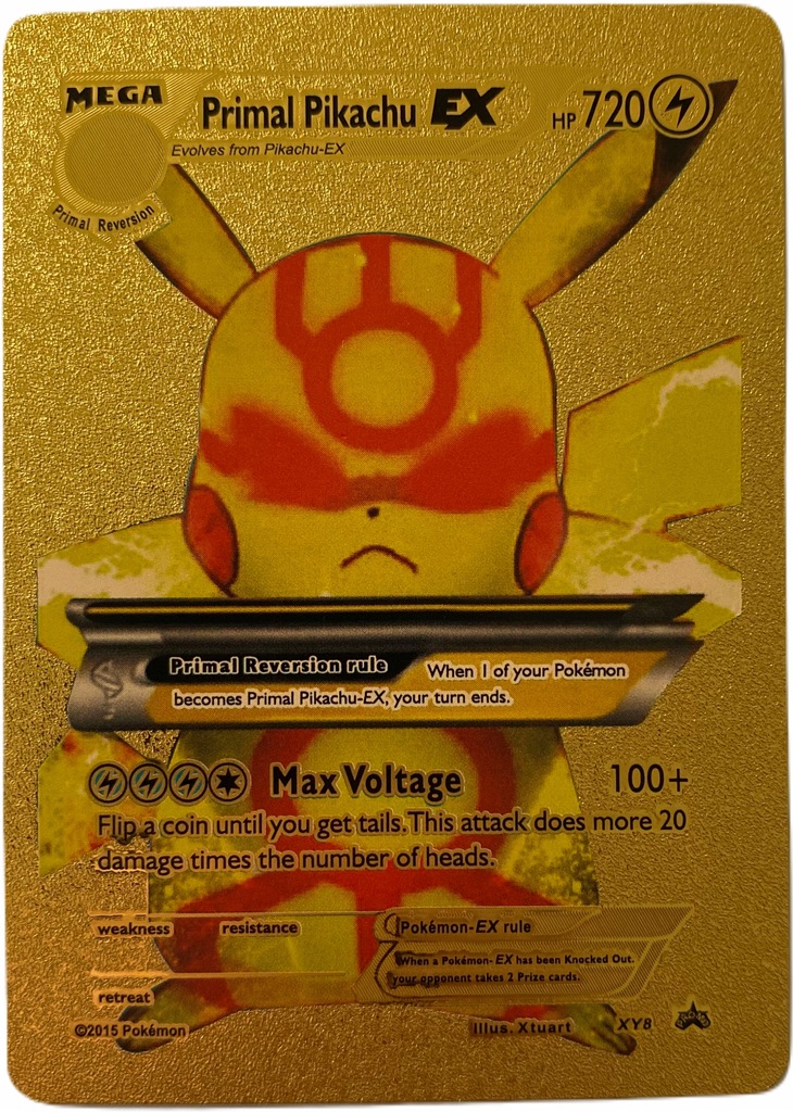 Złota Karta Primal Pikachu EX