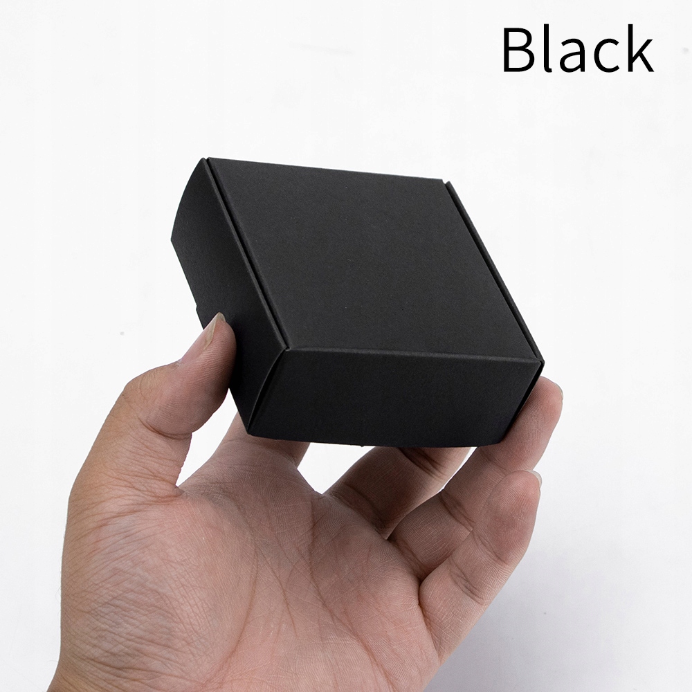 Black packaging carton gift box soap box supports