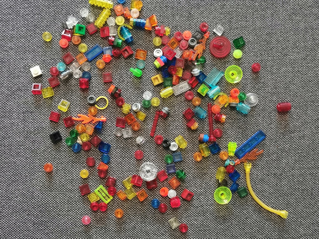 Lego mix klocków swiecących