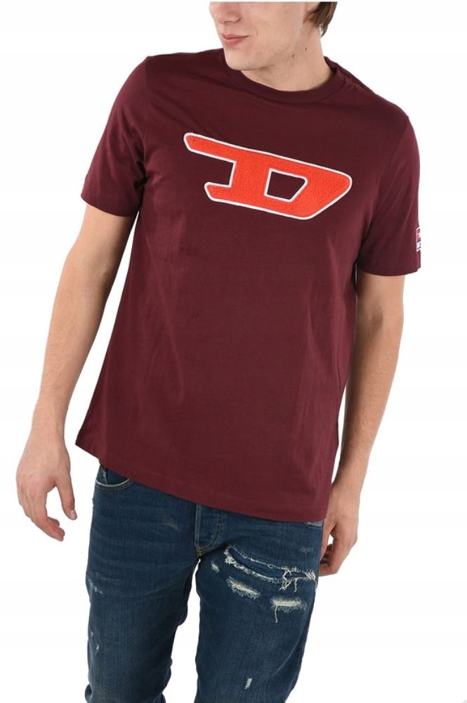 DIESEL MĘŻCZYZN BORDOWY T-SHIRTY 2XL INT