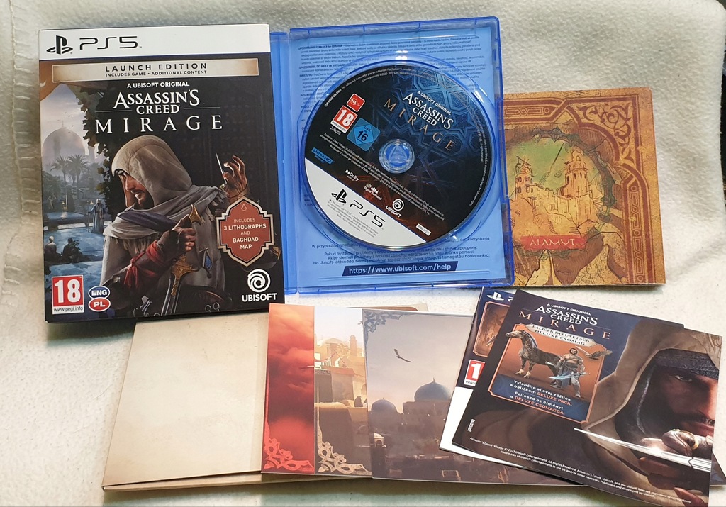Assassin’s Creed Mirage Launch Edition PS5 Super stan - jak nowa Komplet