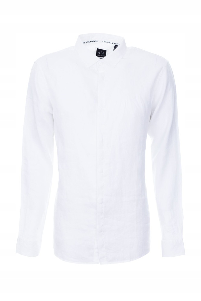 Armani Exchange Koszula męska Lniana biała r. XL