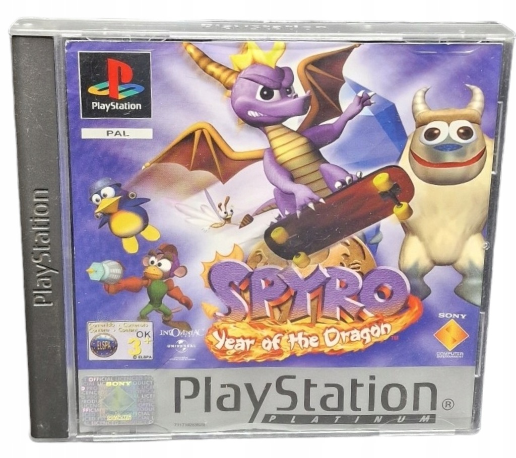 Gra SPYRO YEAR OF THE DRAGON psx ps1 ps2 Sony PlayStation #2