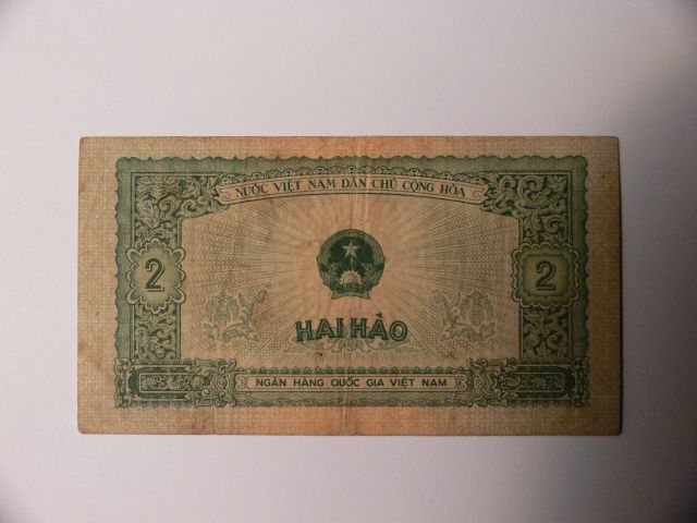 Wietnam Północny, banknot 2 hao, 1958