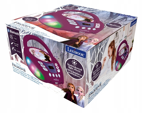 ODTWARZACZ CD BLUETOOTH FROZEN Z EFEKTAMI ŚWIETLNYMI RCD109FZ