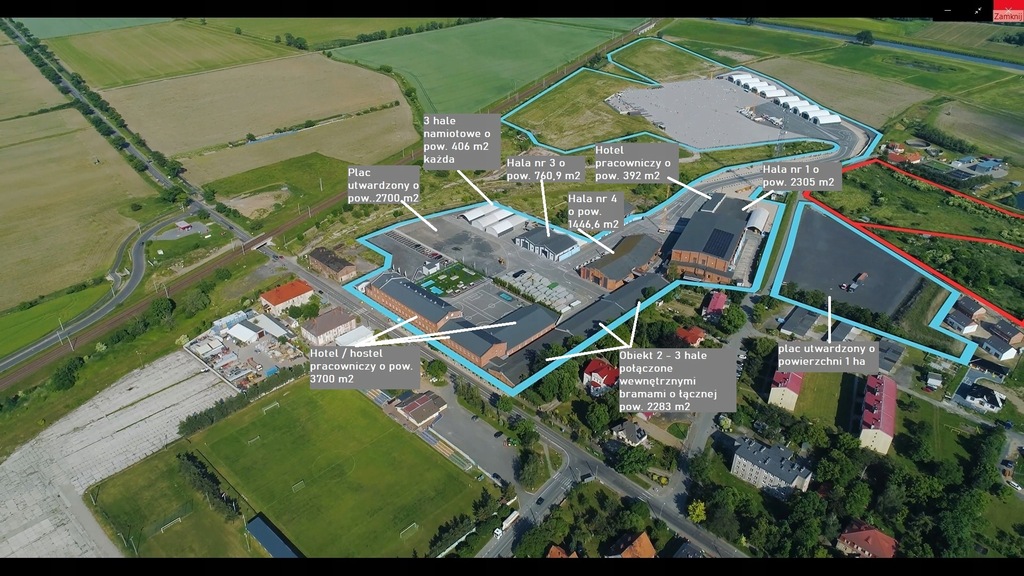 Hale magazynowe na wynajem 700 - 2310 m2 + hotel R