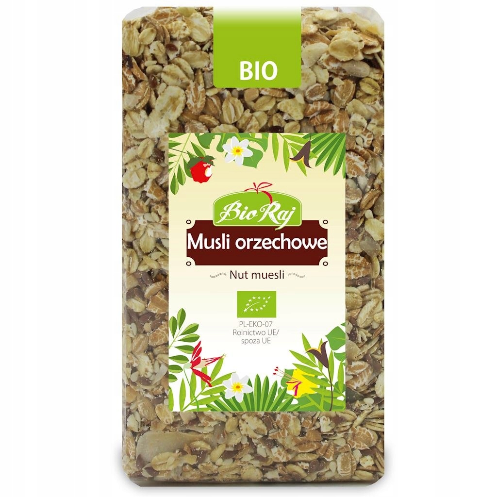 MUSLI ORZECHOWE BIO 300 g - BIO RAJ