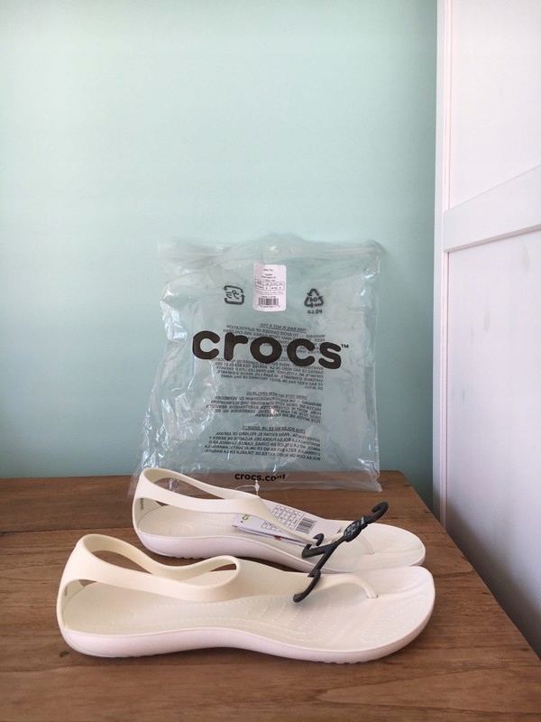 CROCS buty baleriny japonki sexi oyster W8 38/39