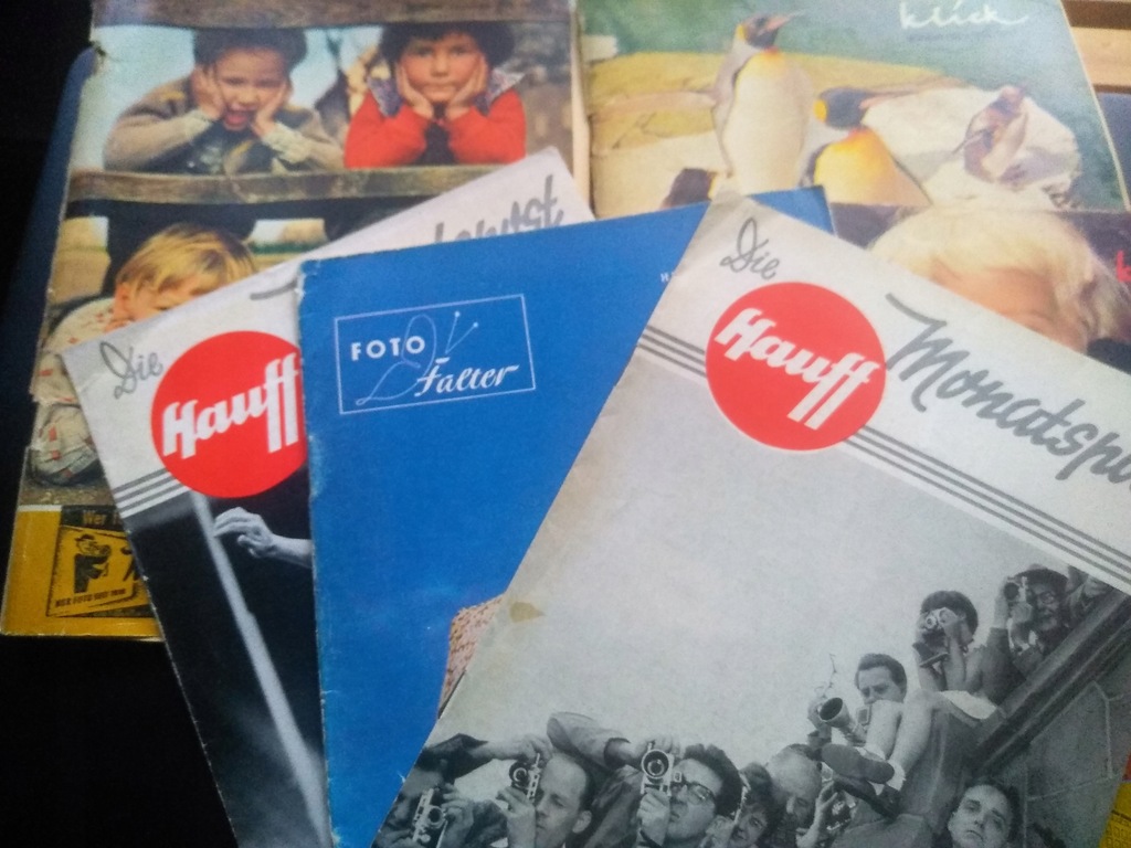 7 x Fotografia. Foto Falter, Klick, Die Monatspost Hauff