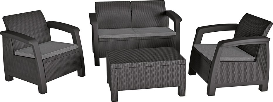 OUTLET Meble ogrodowe Bahama Corfu Set Rattan