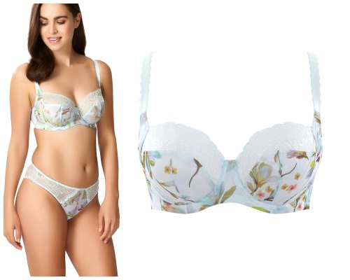 60GG Panache Jasmine pastel floral biustonosz sof