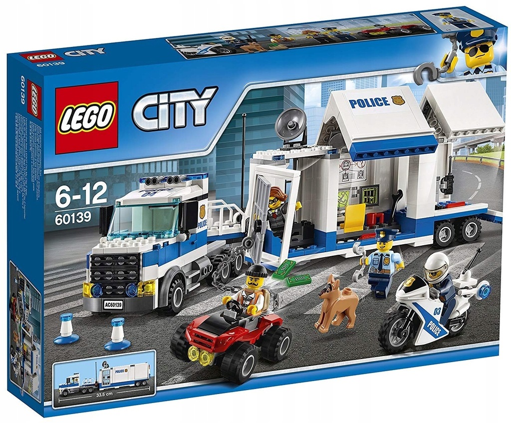 Купить LEGO CITY 60139 МОБИЛЬНЫЙ КОМАНДНЫЙ ЦЕНТР ГРУЗОВИКОВ: отзывы, фото, характеристики в интерне-магазине Aredi.ru