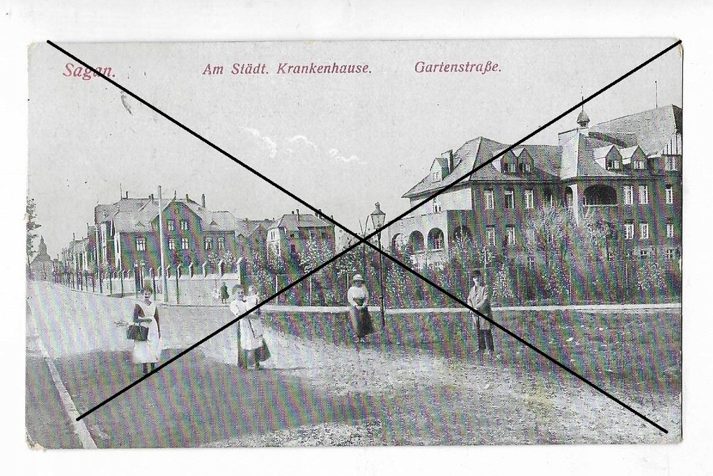 Żagań Sagan Gartenstrasse 1917