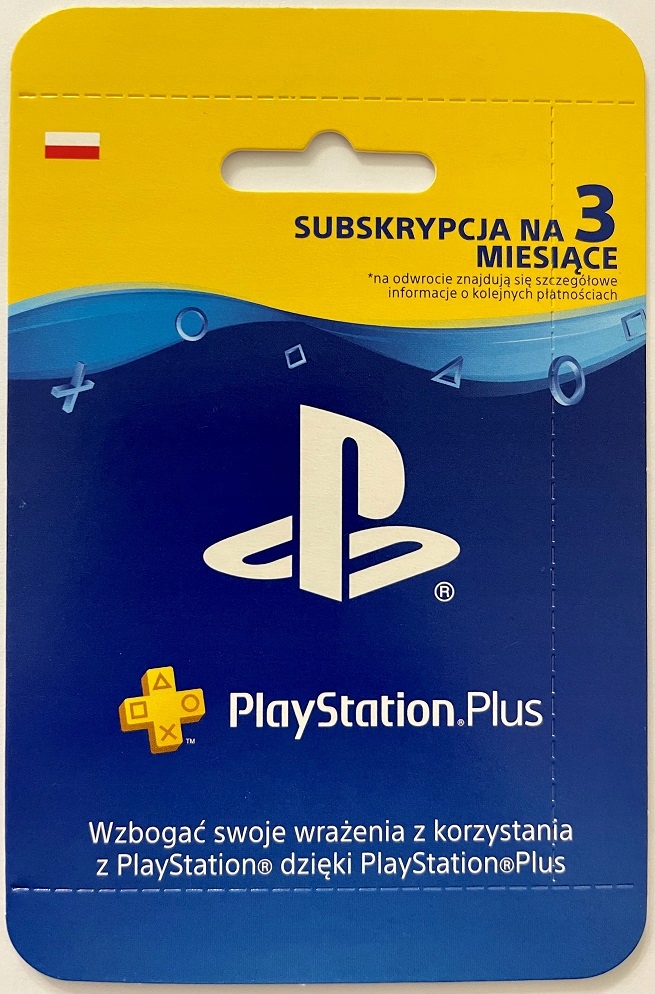 PLAYSTATION PLUS 3 MIESIĄCE 90 DNI PS4 PS5 PSN