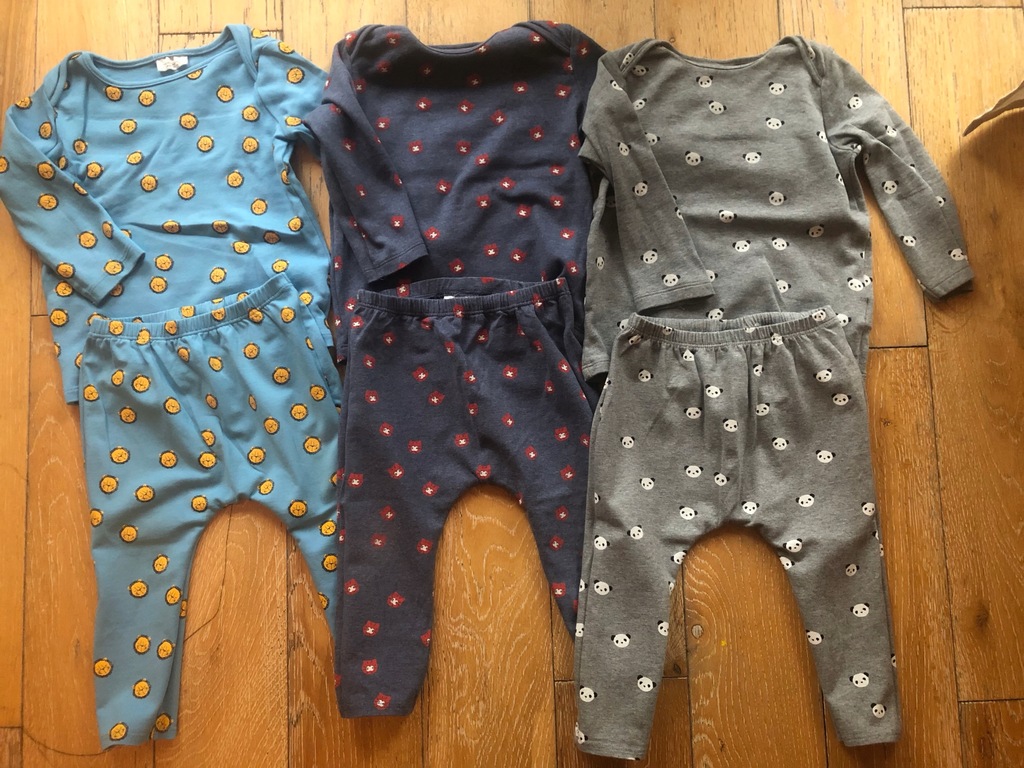 komplet dres NEXT 9-12m 11kg 6-pak ideał