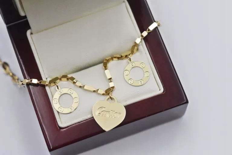 ZŁOTA BRANSOLETKA WŻÓR CARTIER [585] 4,31G 22CM / 2MM