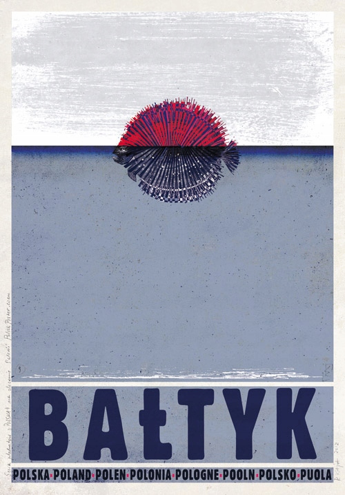 Plakat Bałtyk Polska Ryszard Kaja Bałtyk Morze 98x68