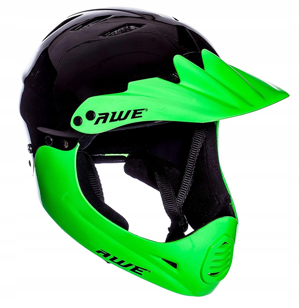 KASK AWE BMX Full Face Black Green 58-62cm