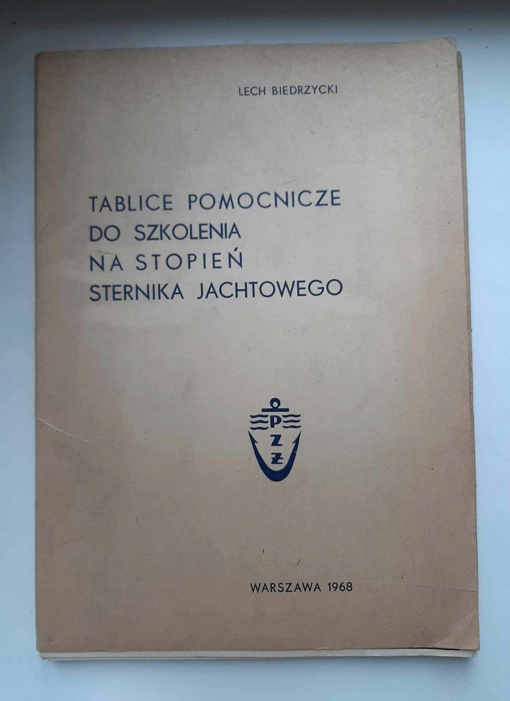 Tablice do szkolenia na stopień sternika jachtowego L.Biedrzycki 1968