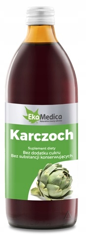 SOK KARCZOCH EKAMEDICA 1000ML BEZ DODATKU CUKRU