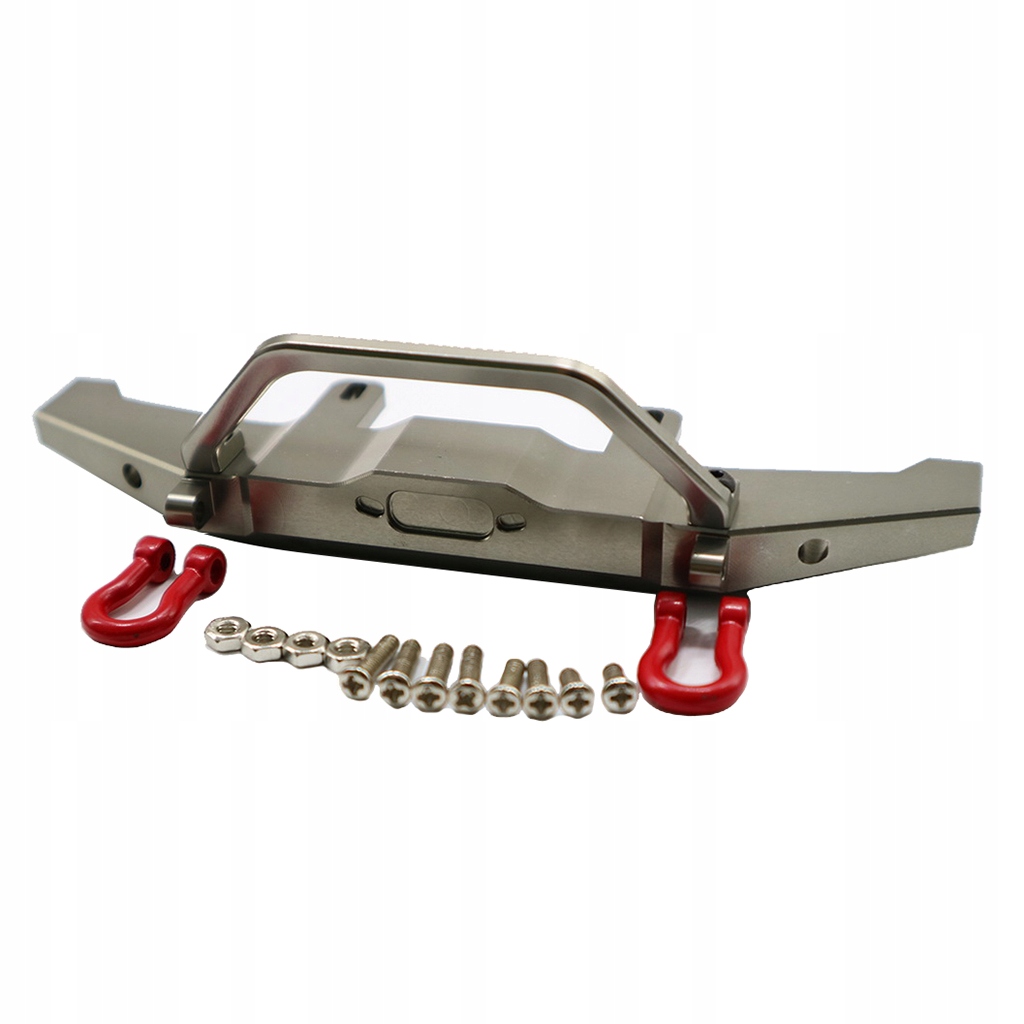 RC Front Bumper with Winch Mount Shackles Titanium 13686887292