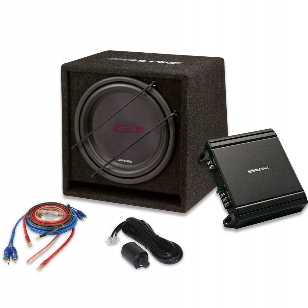 Alpine SBG-30KIT subwoofer 12, 800 W, wzmacniacz