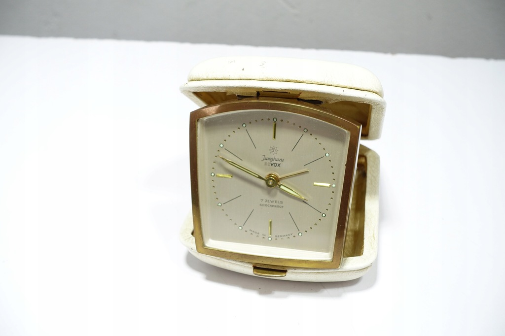 Junghans Bivox Klasyczny Nakręcany Zegarek budzik turystyczny podróżny