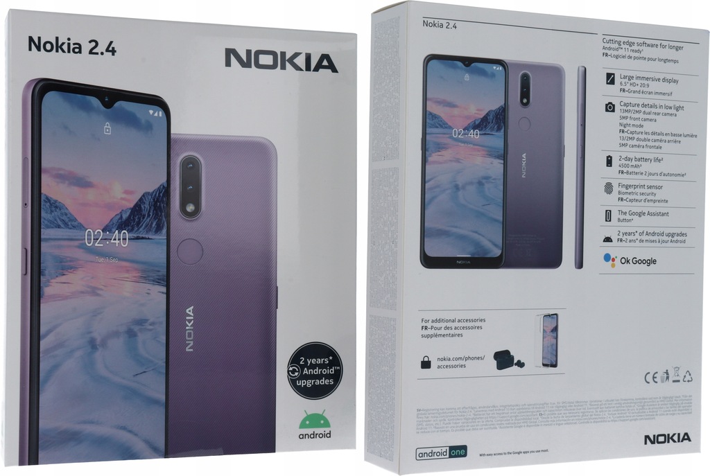 Купить Смартфон Nokia 2.4 2/32 ГБ DualSIM 4500 мАч HD+: отзывы, фото, характеристики в интерне-магазине Aredi.ru
