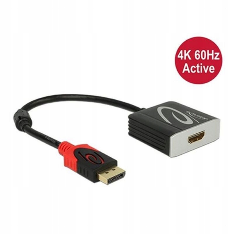 Adapter DisplayPort na HDMI DELOCK 62734 20 cm Cza