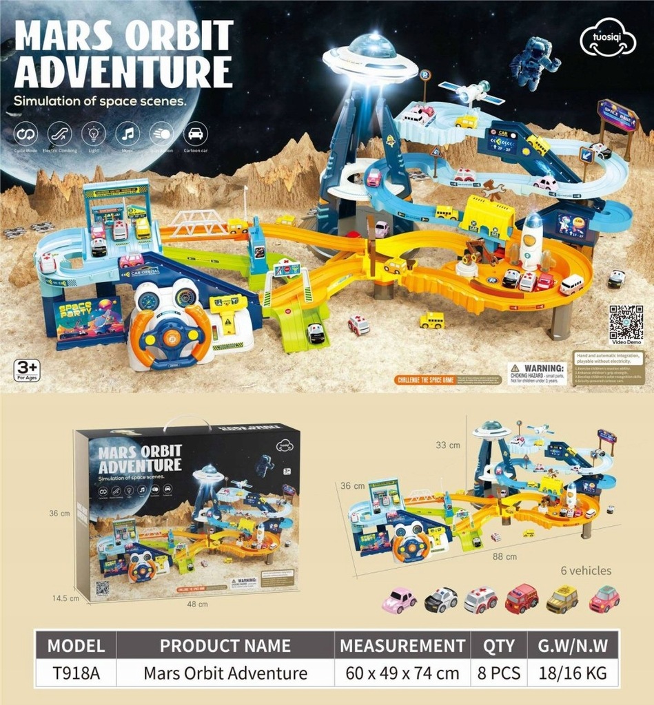 Steering wheel orbit mars base 2-in-1 orbit