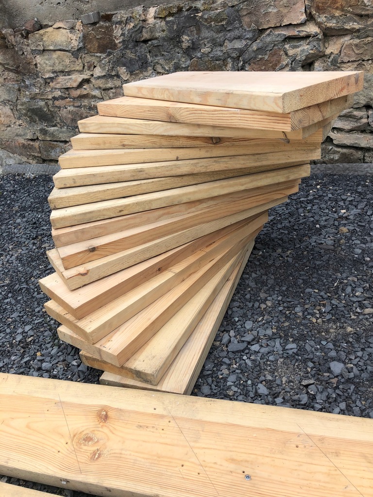Schody drewniane proste