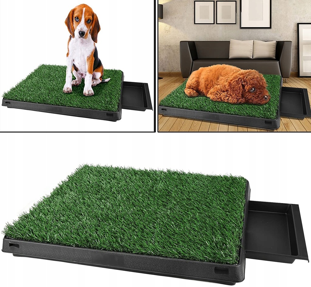 Sztuczna trawa toaleta dla psa 63 x 50 x 7 cm