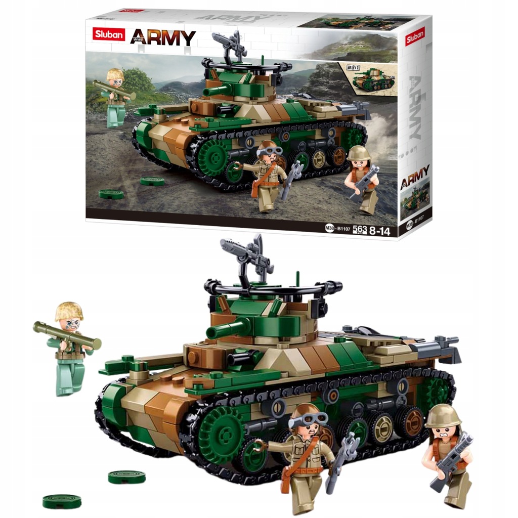 SLUBAN CZOŁG WOJSKOWY ŚREDNI TYP 97 563 EL.