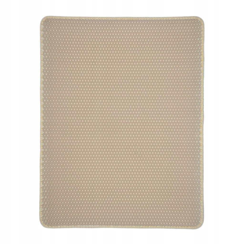 Honeycomb Cat Litter Mat Washable beige 55x75cm