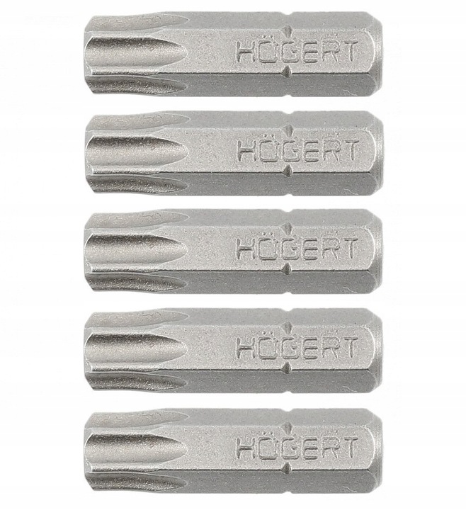 KOŃCÓWKI WKRĘTAKOWE BITY TORX 8 MM TORX T8 5 SZT