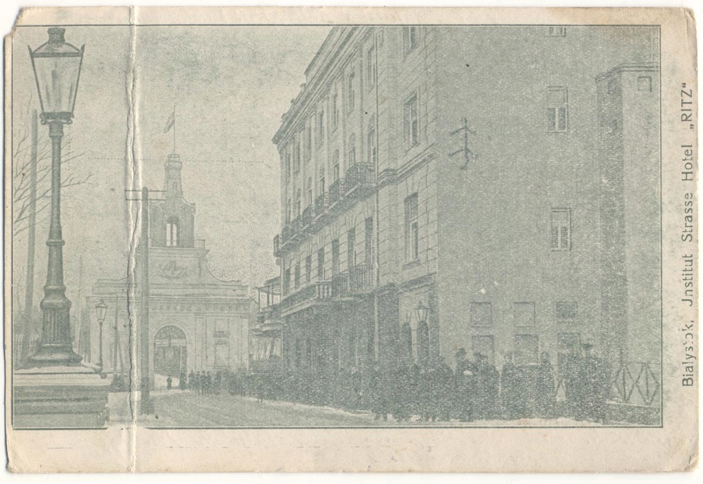 Białystok. Hotel Ritz, ul. Instytucka. 1915