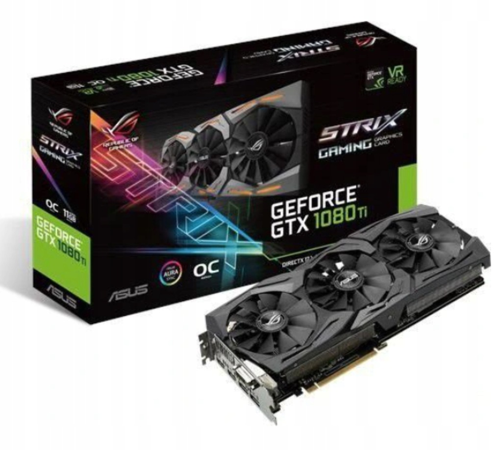 Купить Asus GTX 1080 Ti 1080ti ROG STRIX Gaming 11 ГБ FV!: отзывы, фото, характеристики в интерне-магазине Aredi.ru