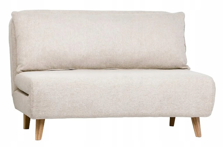 Składana sofa z tkaniny Arla - naturalna