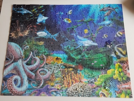 puzzle 3D używane 500 el kompletne bez pudełka uzy