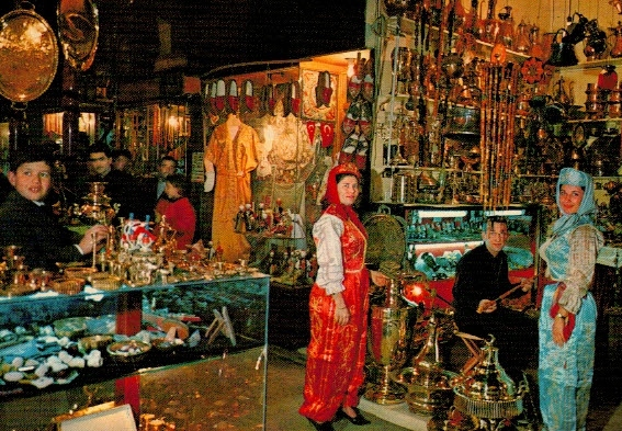 Pocztówka Istanbul Stambuł Kryty bazar Turcja bez