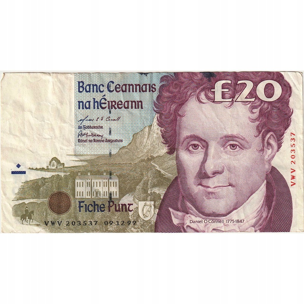Banknot, Irlandia - Republika, 20 Pounds, 1999, 19