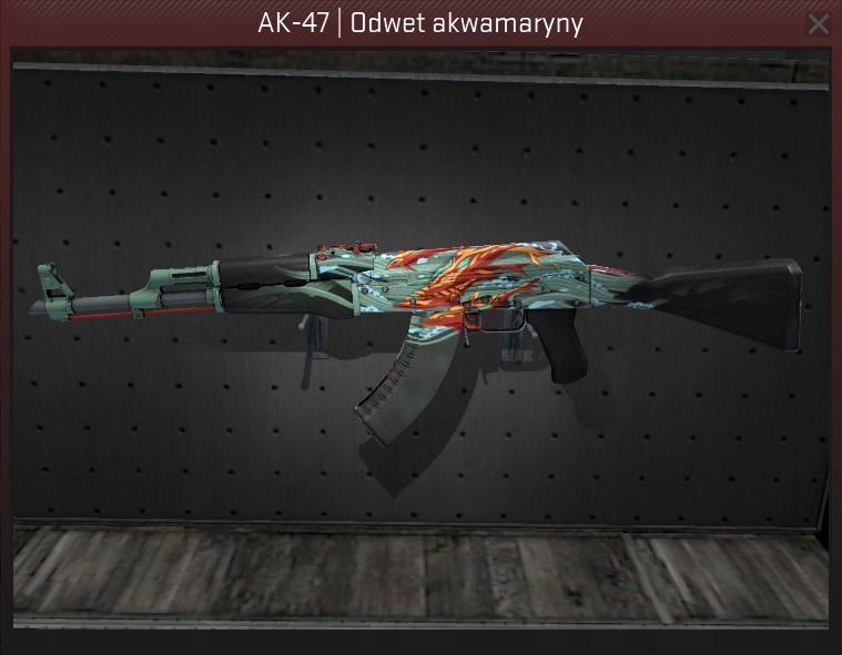 AK-47 ODWET AKWAMARYNY Aquamarine CS GO skin